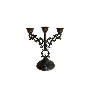 Vintage Italian Candlestick Holder 3‎ Candle Candelabra Ornate Decor